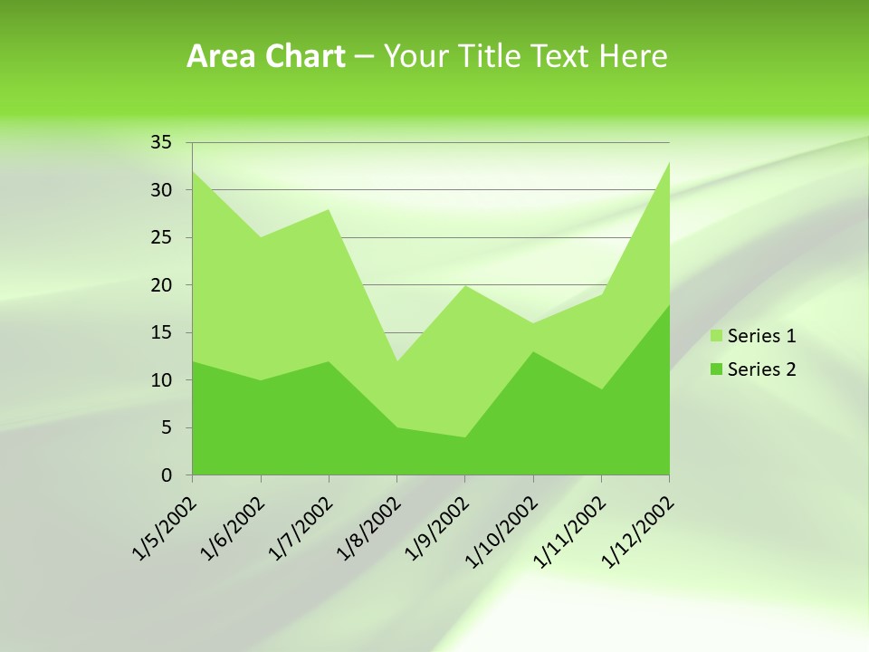 Green Abstract Composition PowerPoint Template