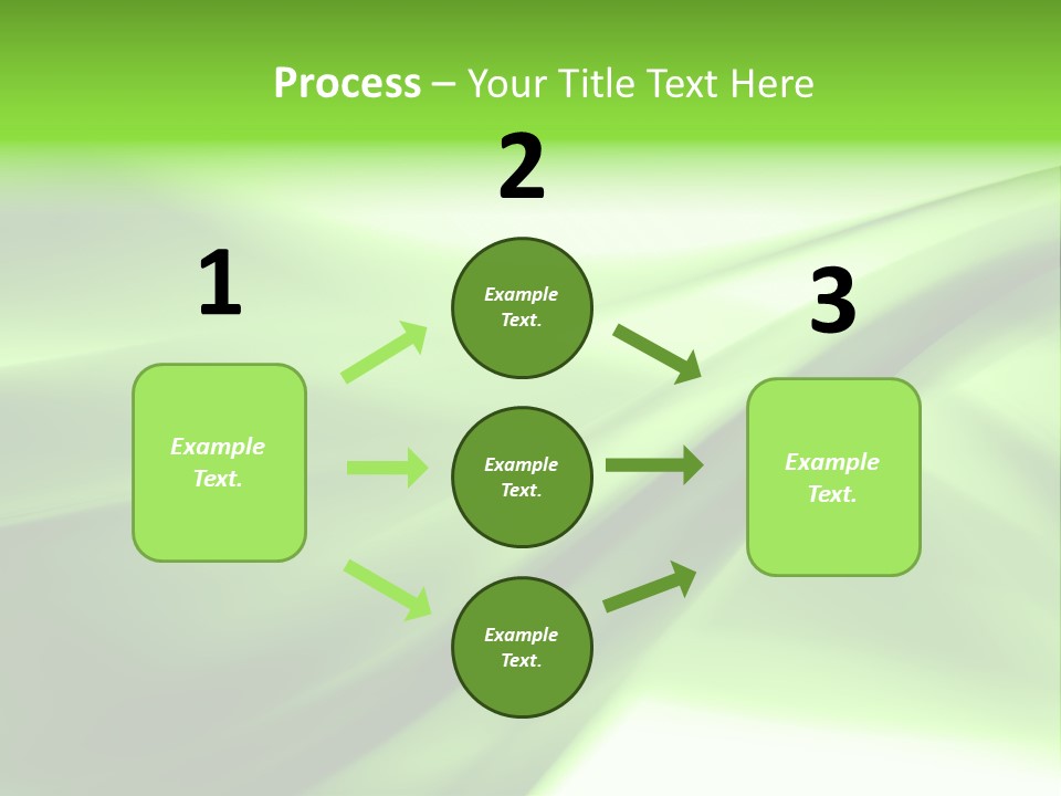 Green Abstract Composition PowerPoint Template