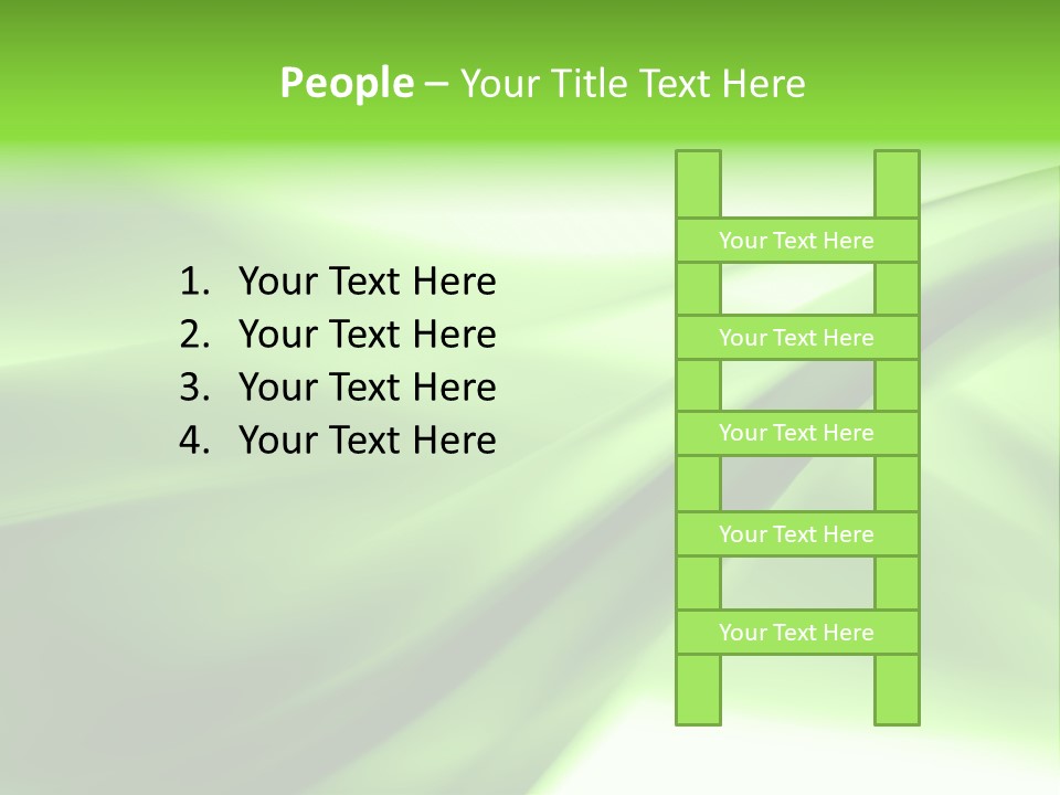 Green Abstract Composition PowerPoint Template