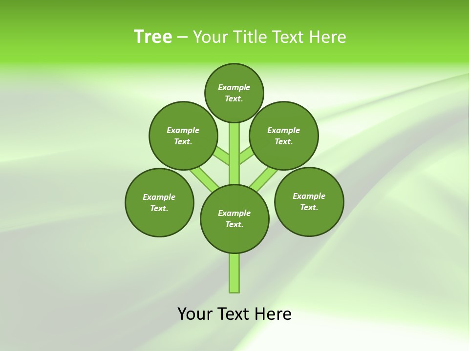 Green Abstract Composition PowerPoint Template
