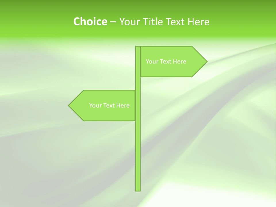 Green Abstract Composition PowerPoint Template