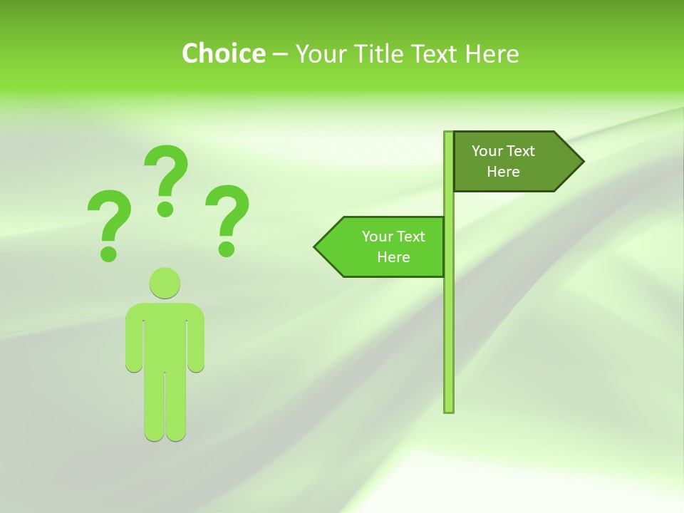 Green Abstract Composition PowerPoint Template