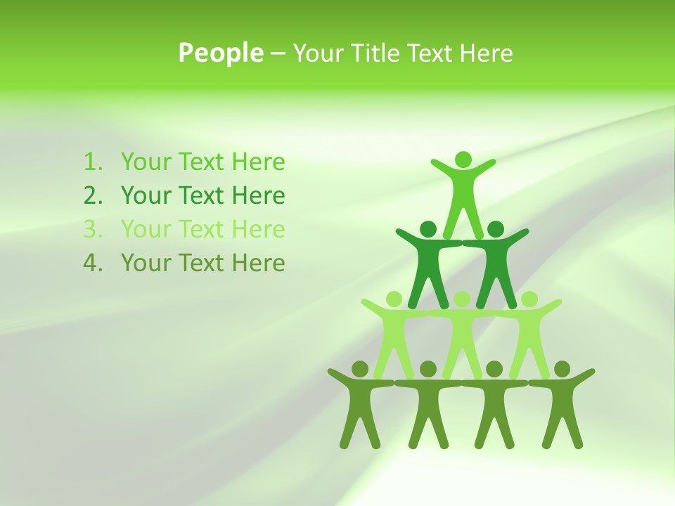 Green Abstract Composition PowerPoint Template