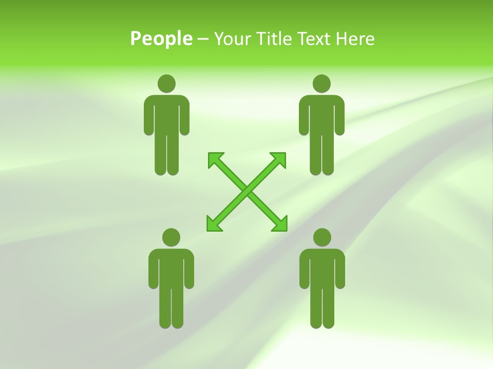 Green Abstract Composition PowerPoint Template