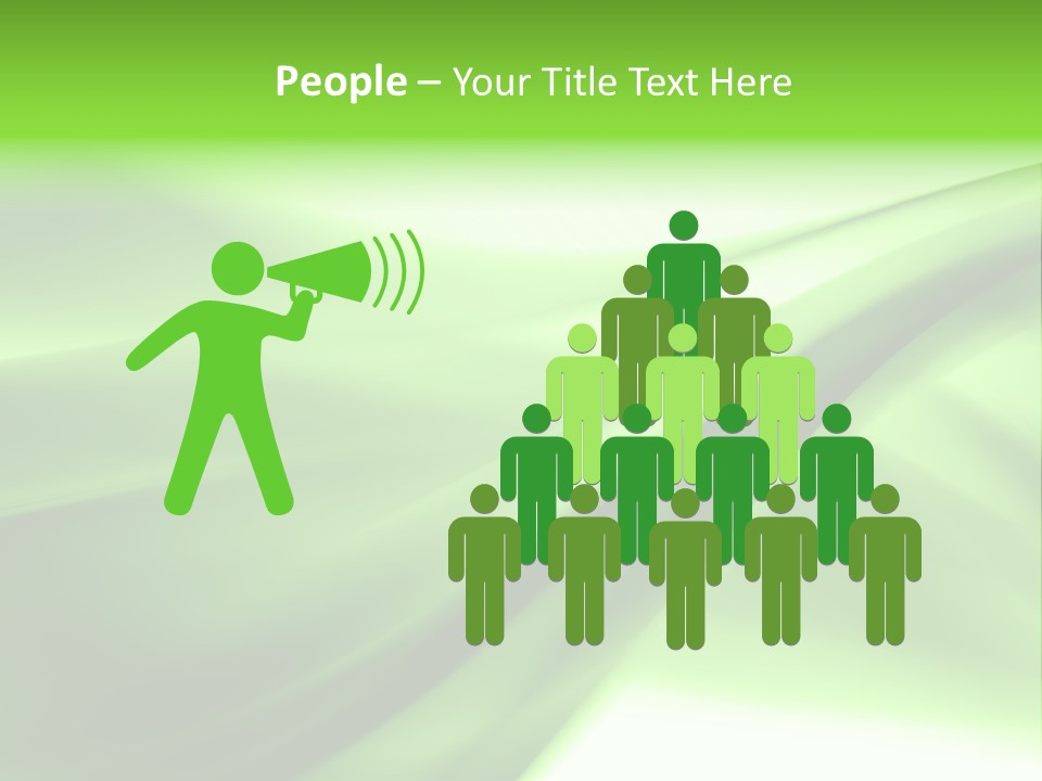 Green Abstract Composition PowerPoint Template