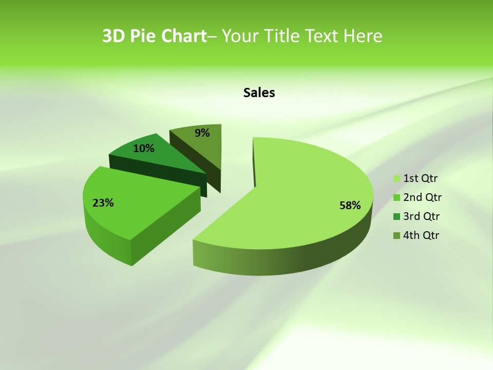 Green Abstract Composition PowerPoint Template