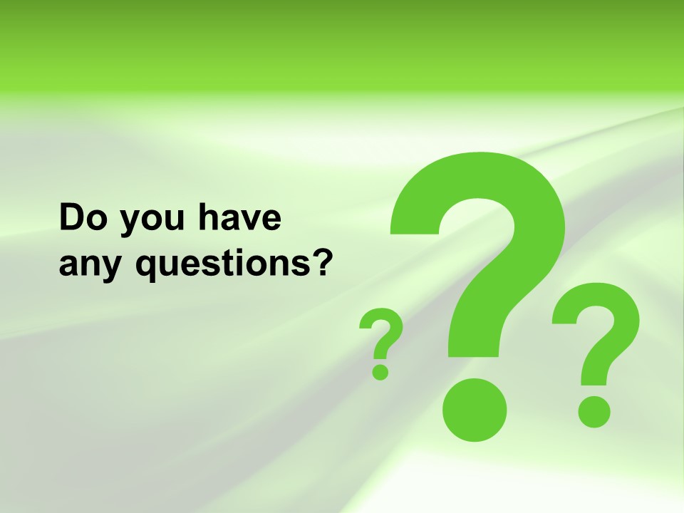 Green Abstract Composition PowerPoint Template