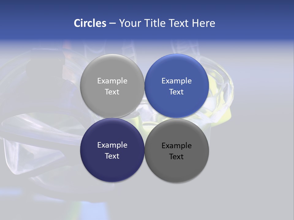 Two Scuba Masks. PowerPoint Template