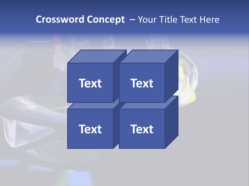 Two Scuba Masks. PowerPoint Template