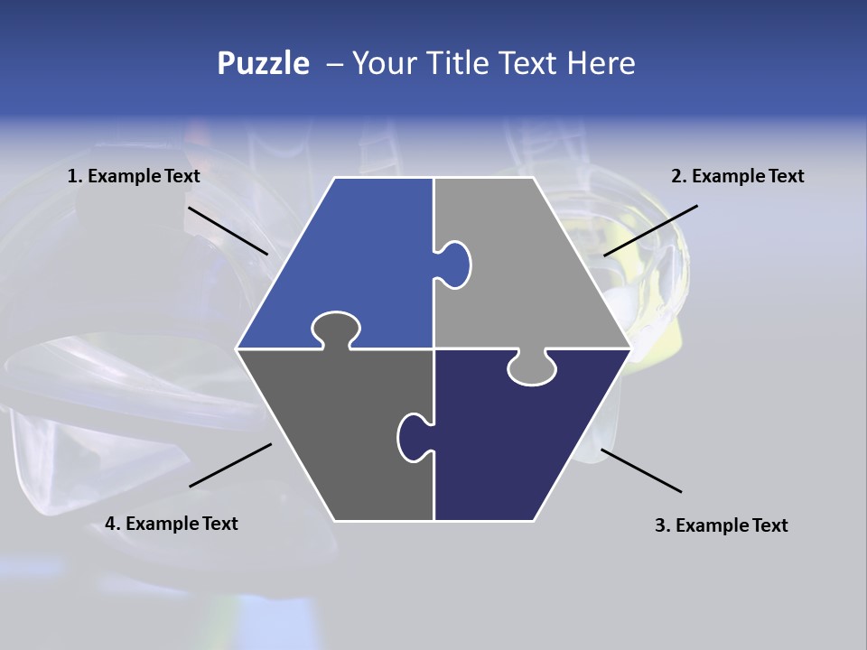 Two Scuba Masks. PowerPoint Template