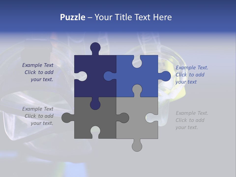 Two Scuba Masks. PowerPoint Template