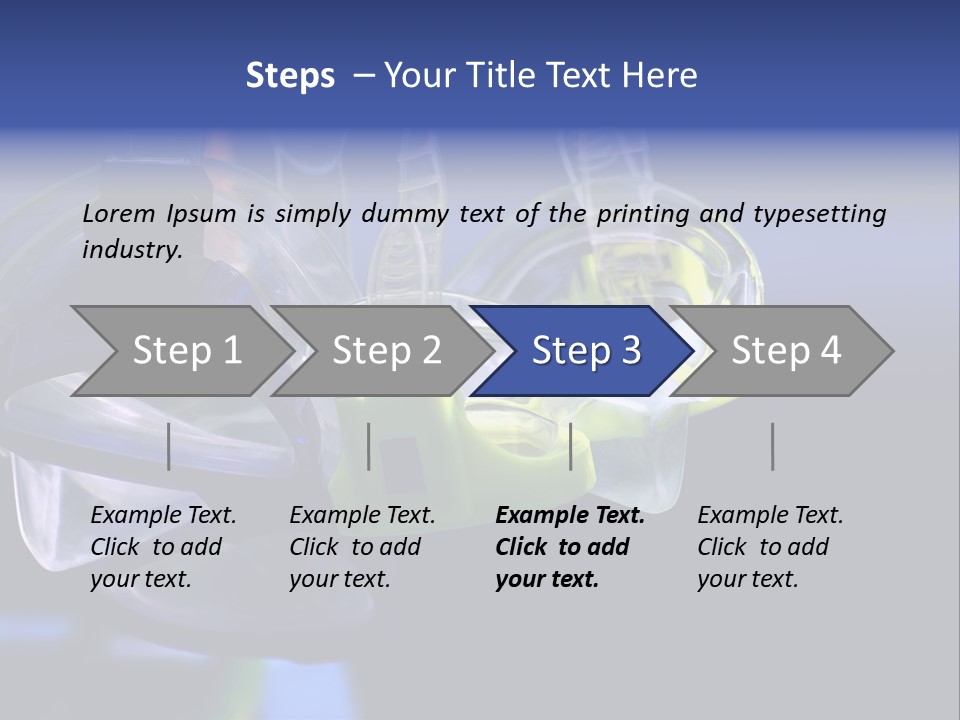 Two Scuba Masks. PowerPoint Template
