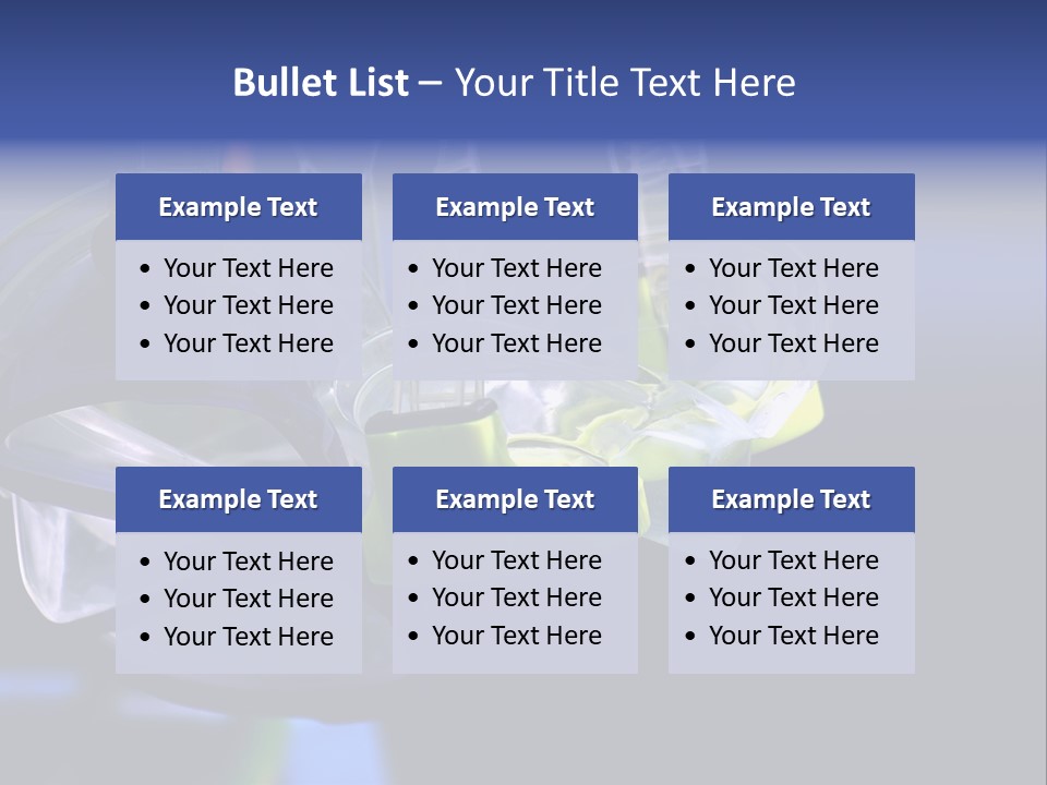 Two Scuba Masks. PowerPoint Template