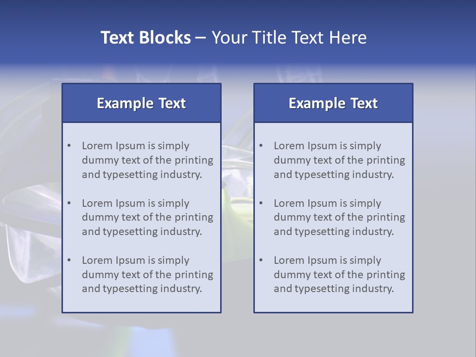 Two Scuba Masks. PowerPoint Template