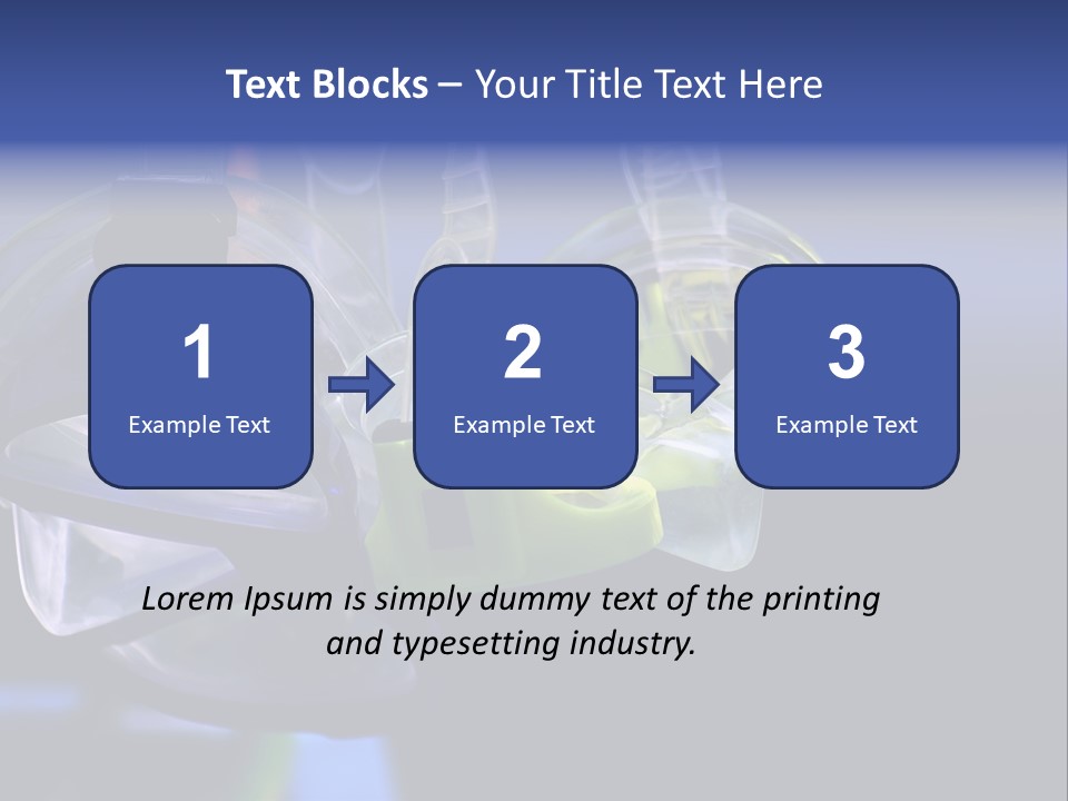 Two Scuba Masks. PowerPoint Template