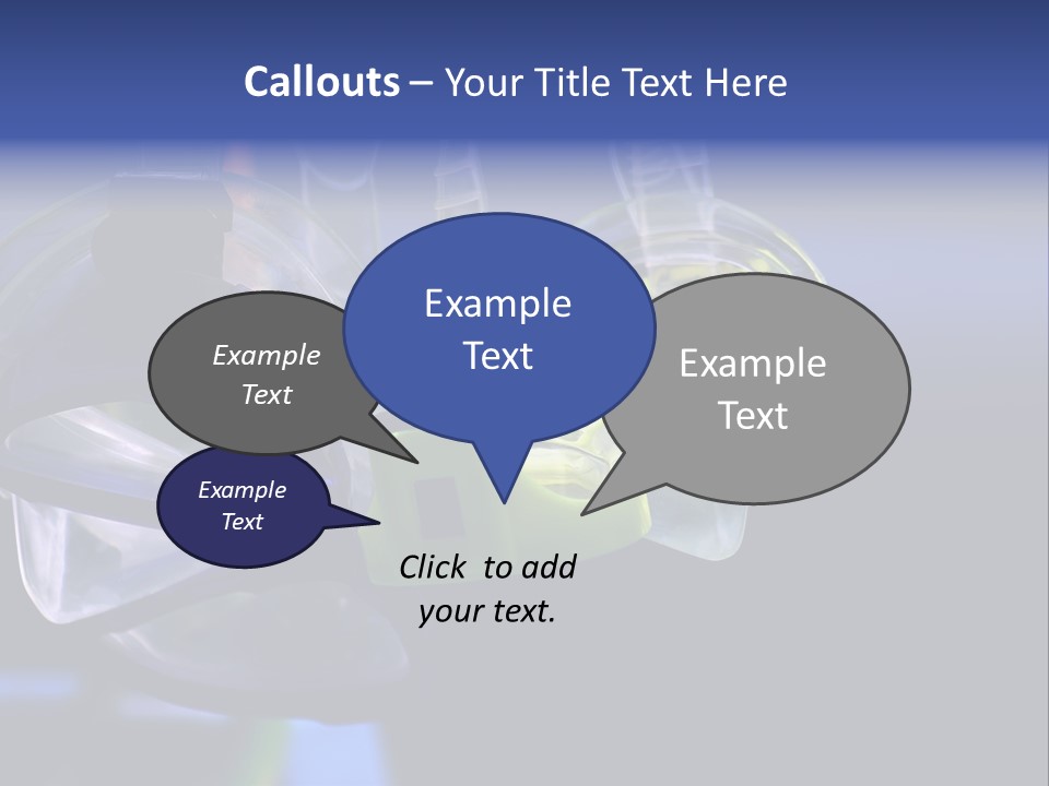 Two Scuba Masks. PowerPoint Template