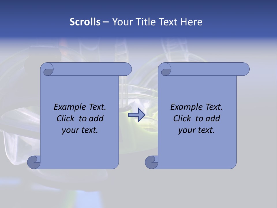Two Scuba Masks. PowerPoint Template