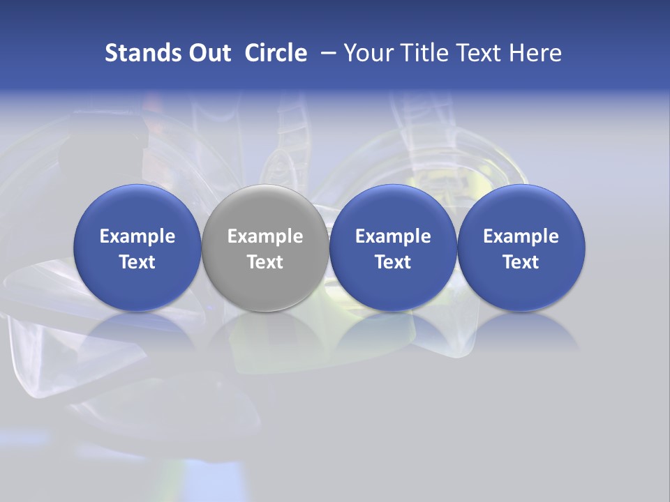 Two Scuba Masks. PowerPoint Template