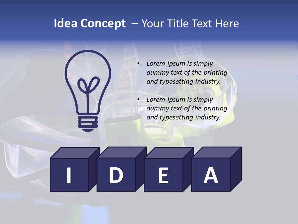 Two Scuba Masks. PowerPoint Template