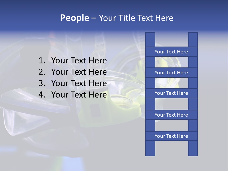Two Scuba Masks. PowerPoint Template