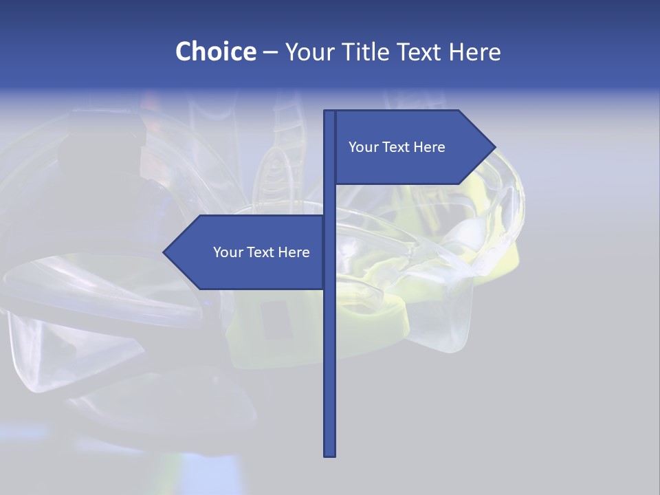 Two Scuba Masks. PowerPoint Template