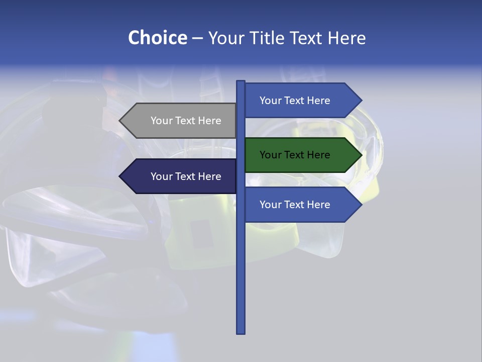 Two Scuba Masks. PowerPoint Template