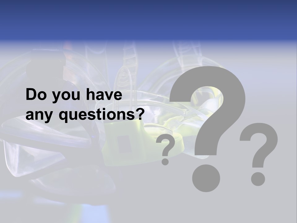 Two Scuba Masks. PowerPoint Template