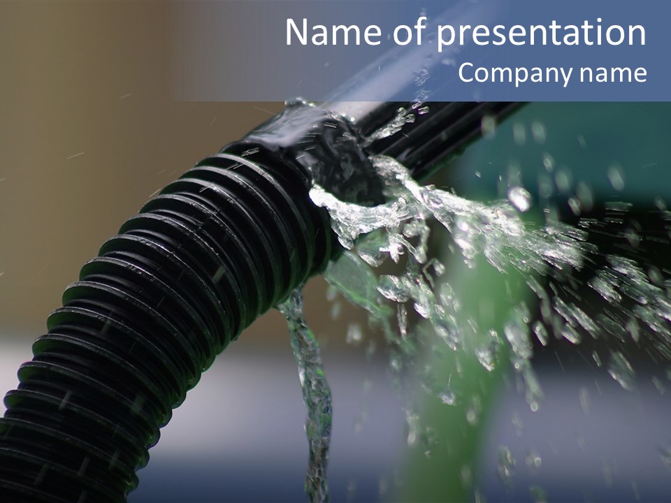 A Man Doing A Chemical Wash On A Garage PowerPoint Template