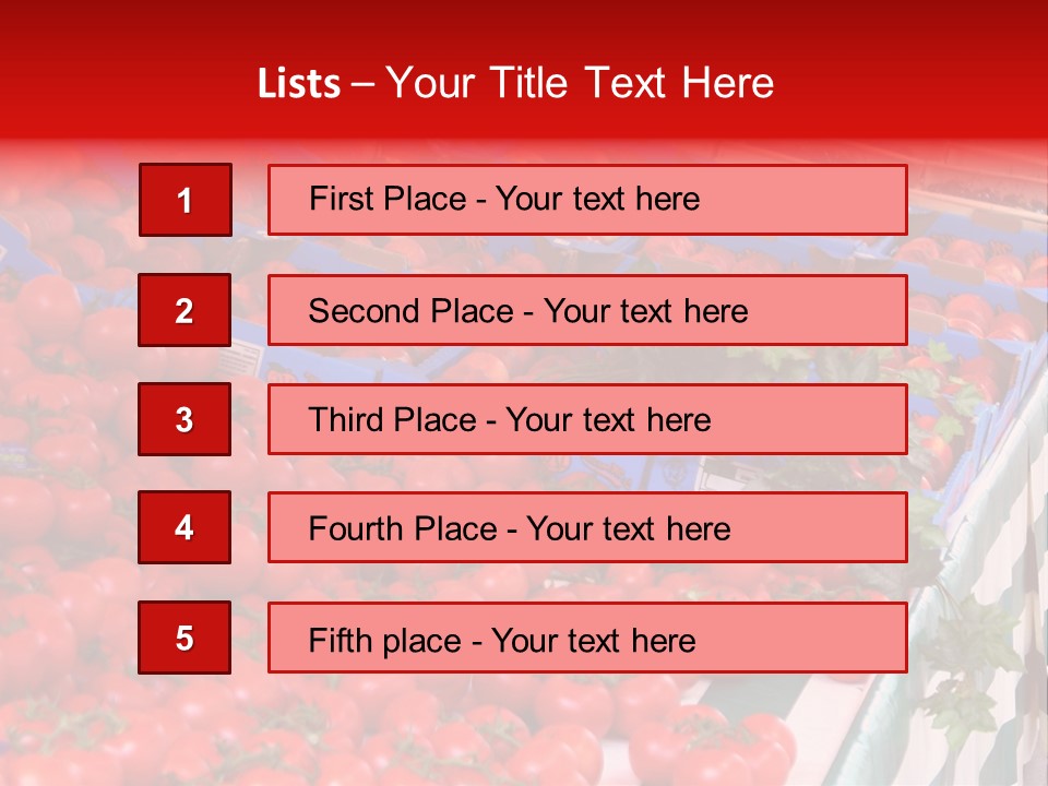 Fruit And Vegetable Stall PowerPoint Template