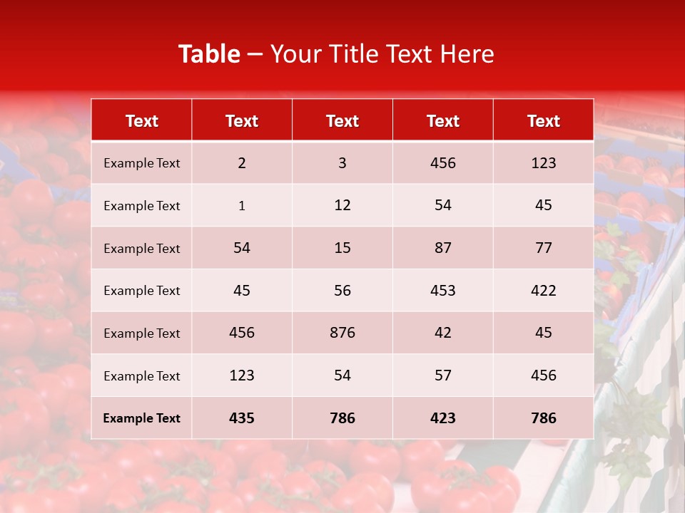 Fruit And Vegetable Stall PowerPoint Template