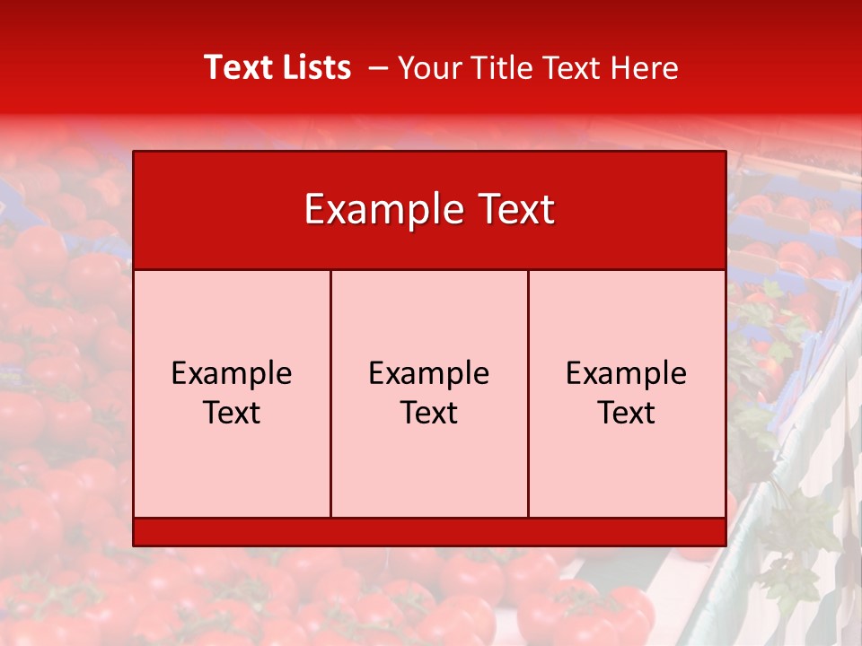 Fruit And Vegetable Stall PowerPoint Template