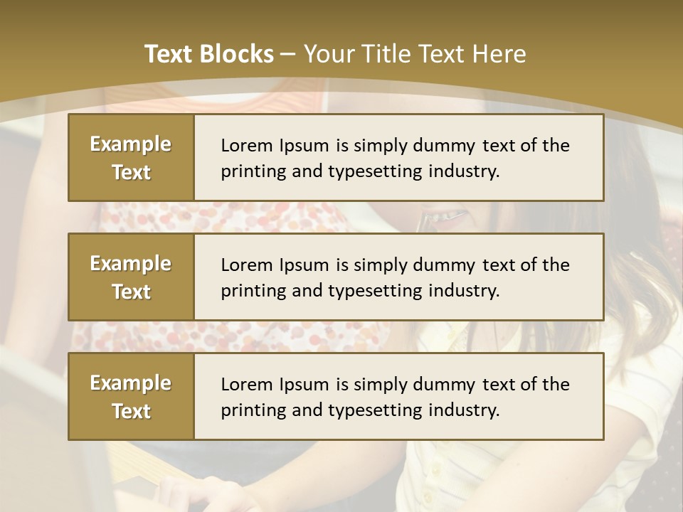 Two Cute School Girls Doing Research On-Line In The School Library. Focus On The Girl Sitting Down. PowerPoint Template