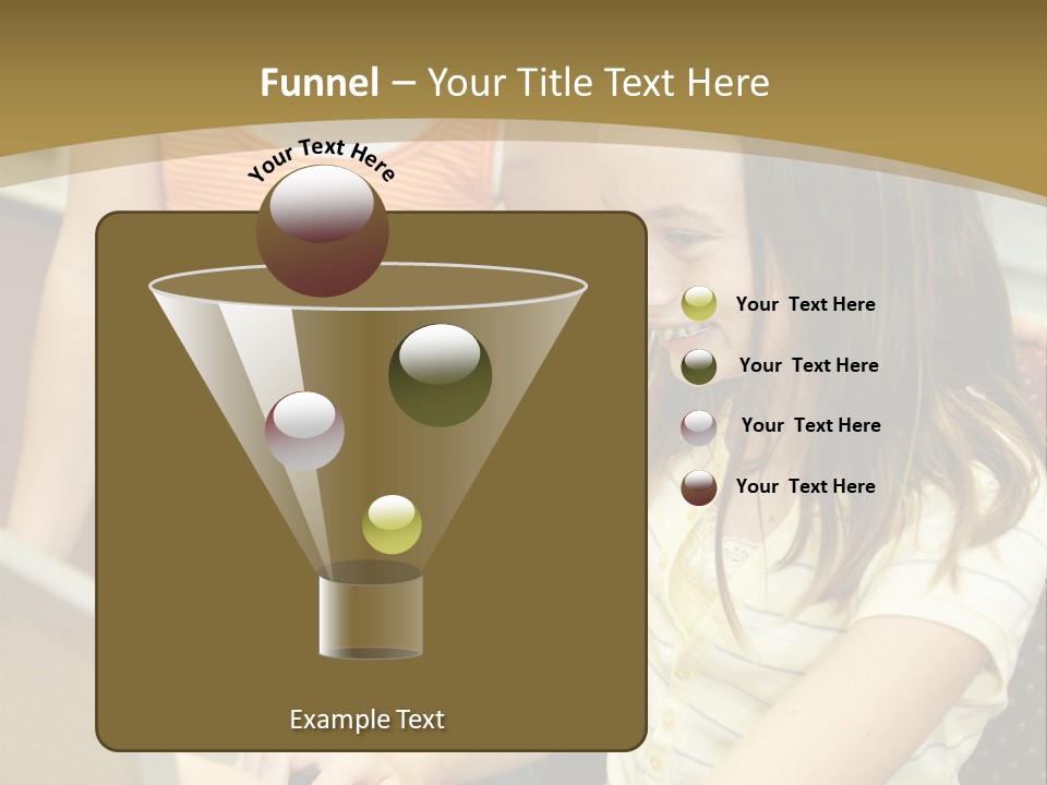 Two Cute School Girls Doing Research On-Line In The School Library. Focus On The Girl Sitting Down. PowerPoint Template