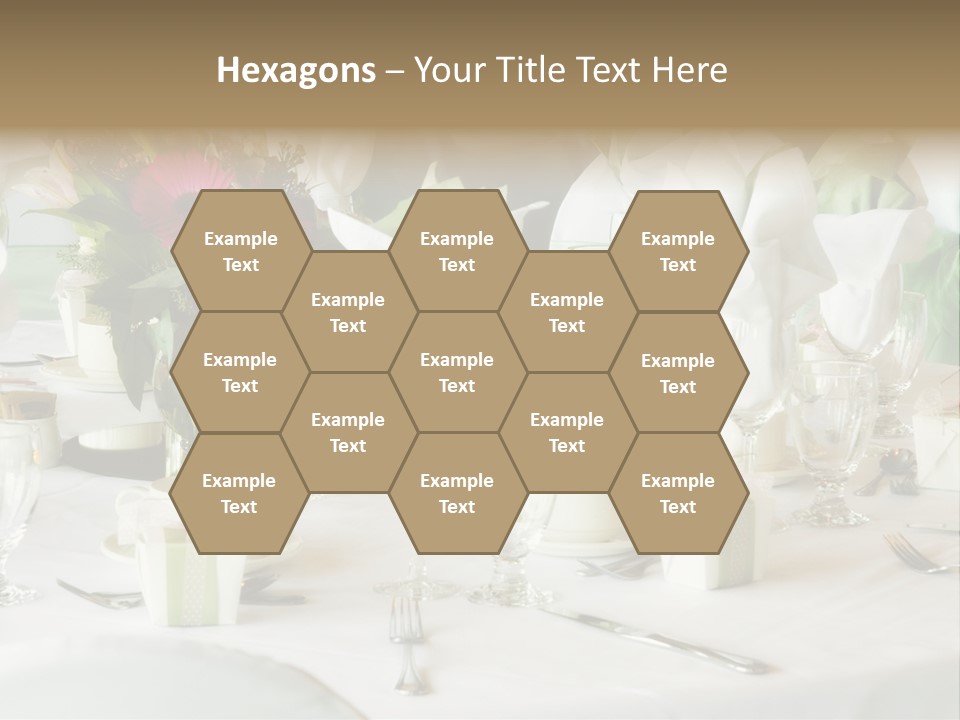 Set Tables With Party Favors PowerPoint Template