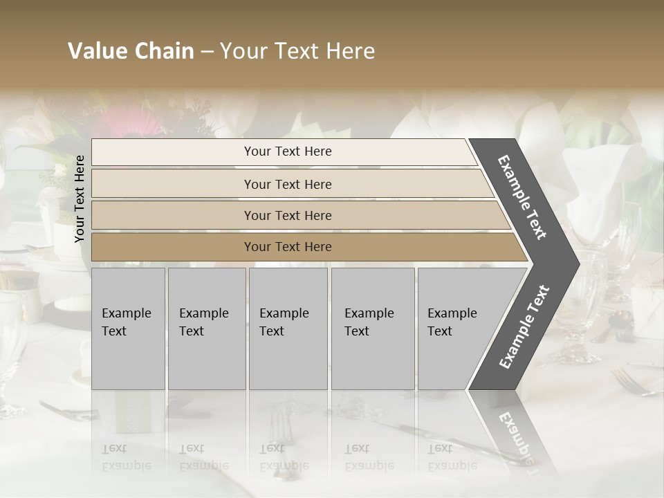 Set Tables With Party Favors PowerPoint Template