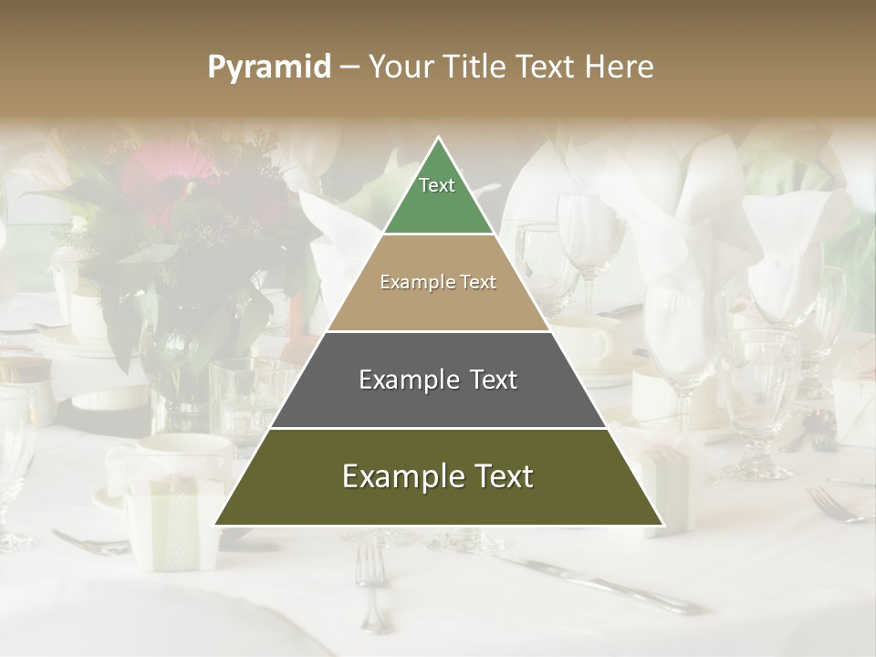 Set Tables With Party Favors PowerPoint Template