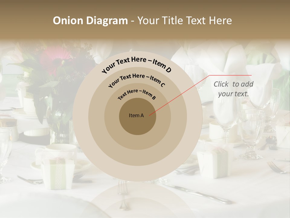 Set Tables With Party Favors PowerPoint Template