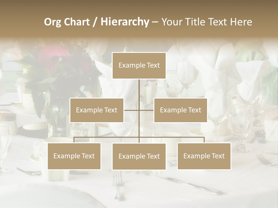 Set Tables With Party Favors PowerPoint Template