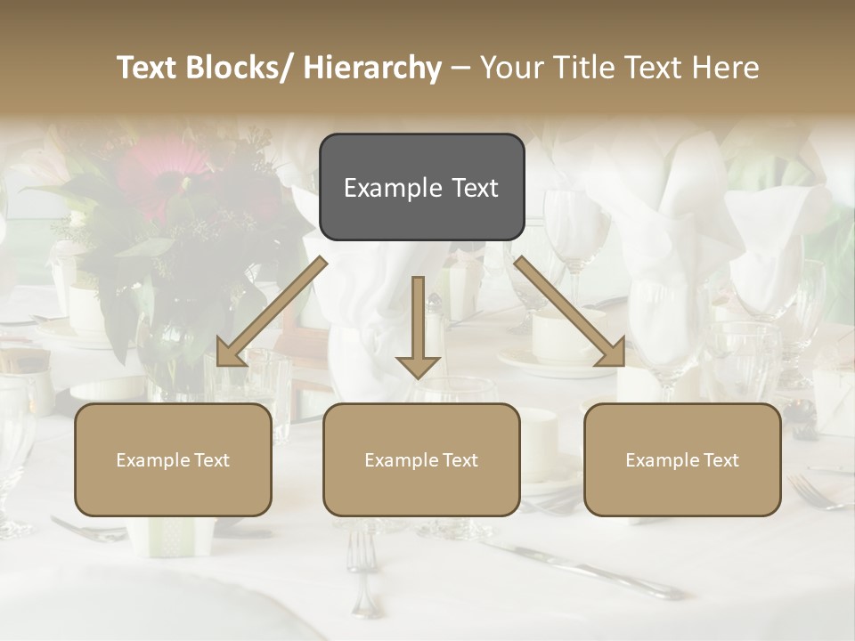 Set Tables With Party Favors PowerPoint Template