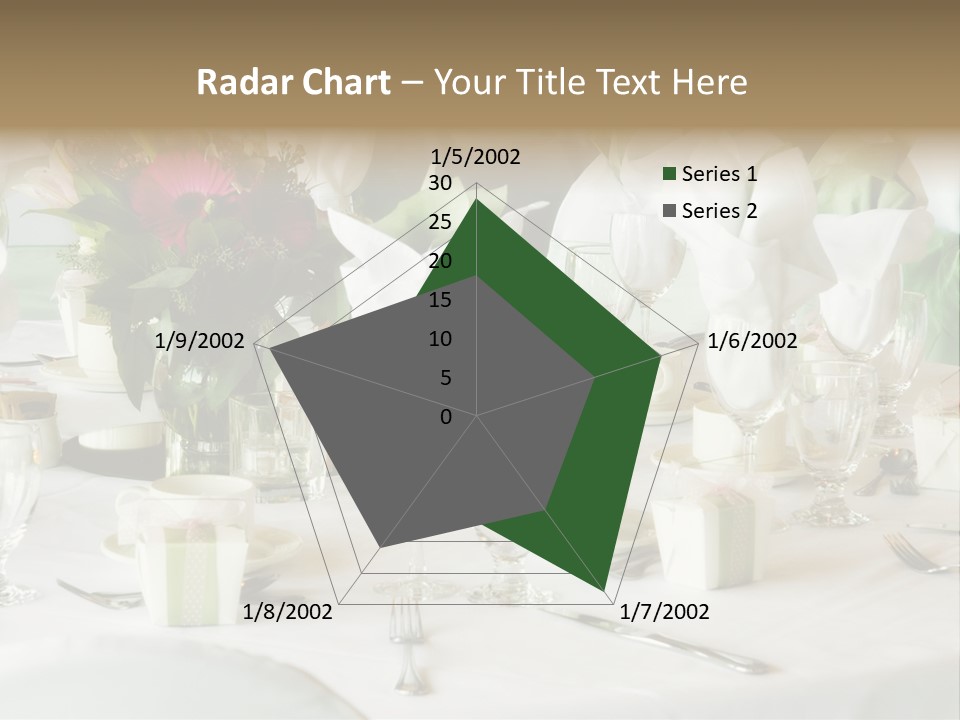 Set Tables With Party Favors PowerPoint Template