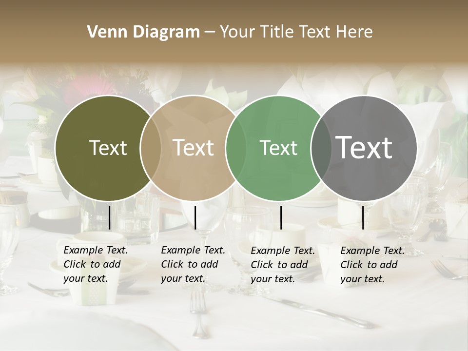 Set Tables With Party Favors PowerPoint Template