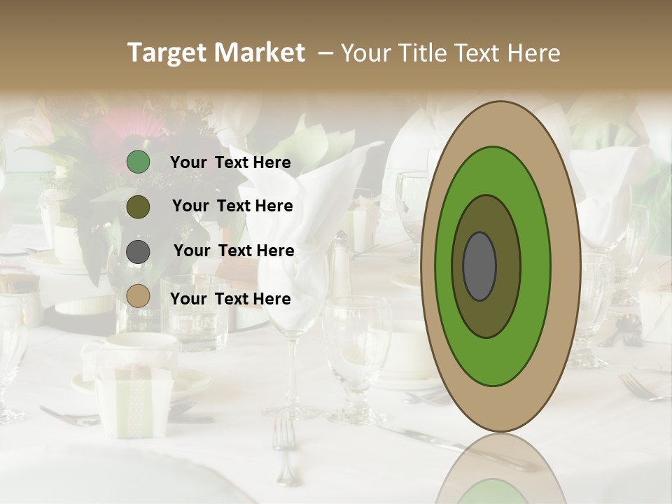 Set Tables With Party Favors PowerPoint Template