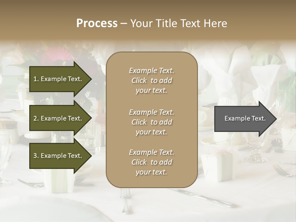 Set Tables With Party Favors PowerPoint Template
