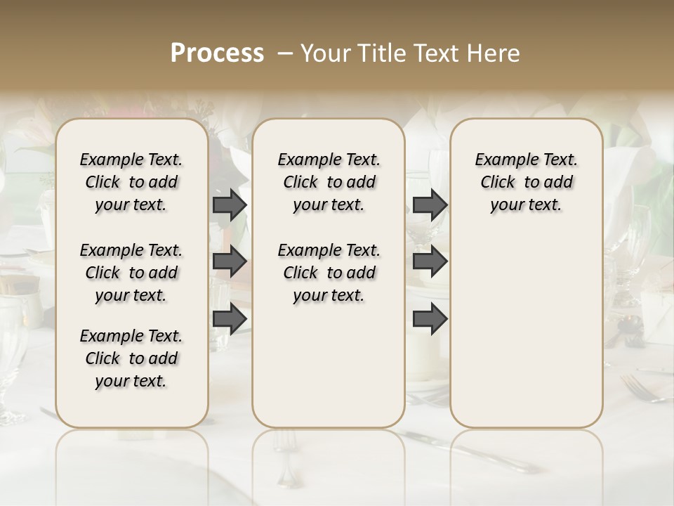 Set Tables With Party Favors PowerPoint Template