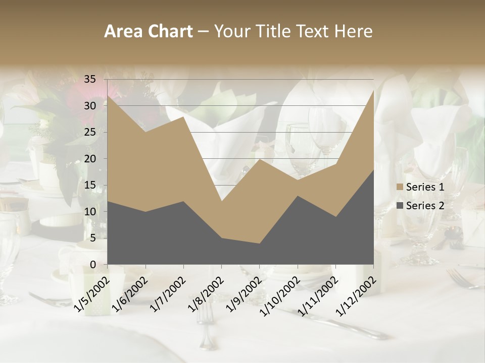 Set Tables With Party Favors PowerPoint Template