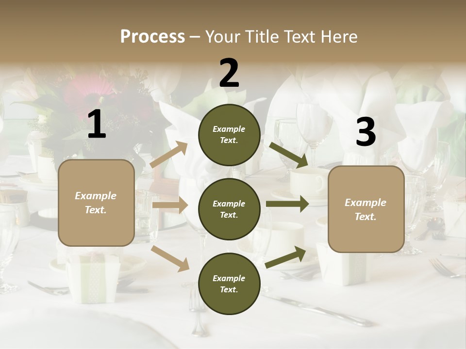 Set Tables With Party Favors PowerPoint Template