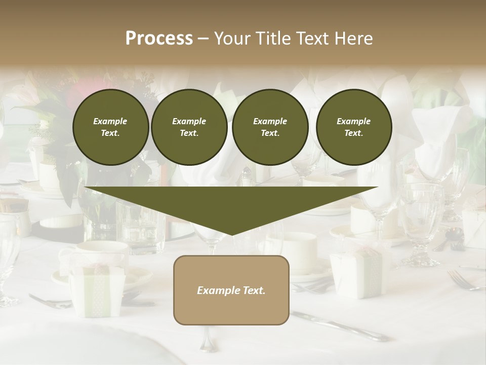 Set Tables With Party Favors PowerPoint Template