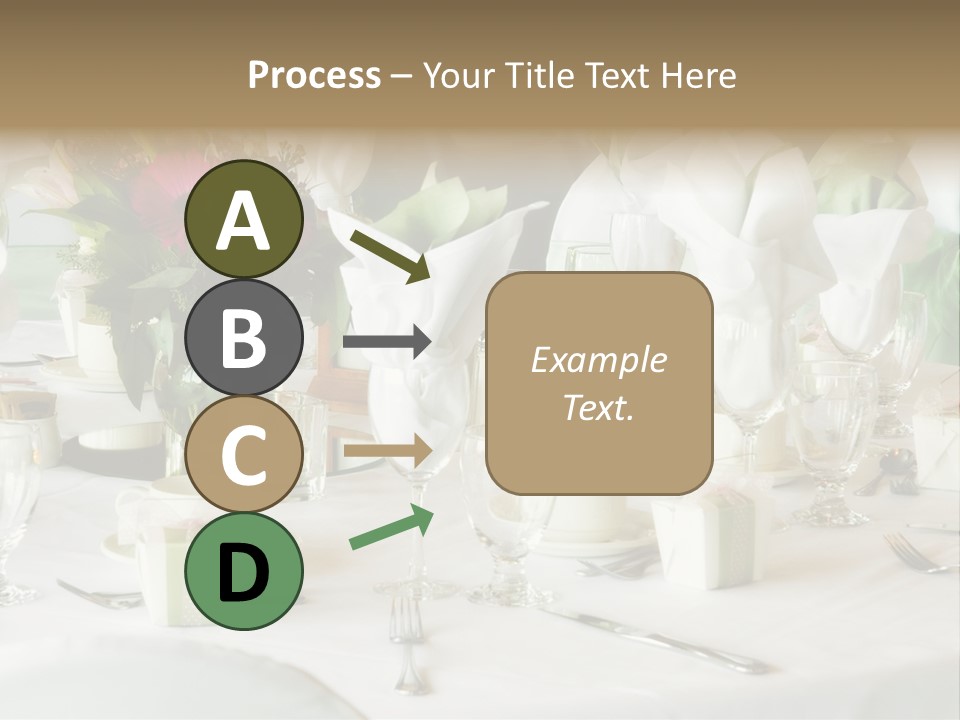 Set Tables With Party Favors PowerPoint Template