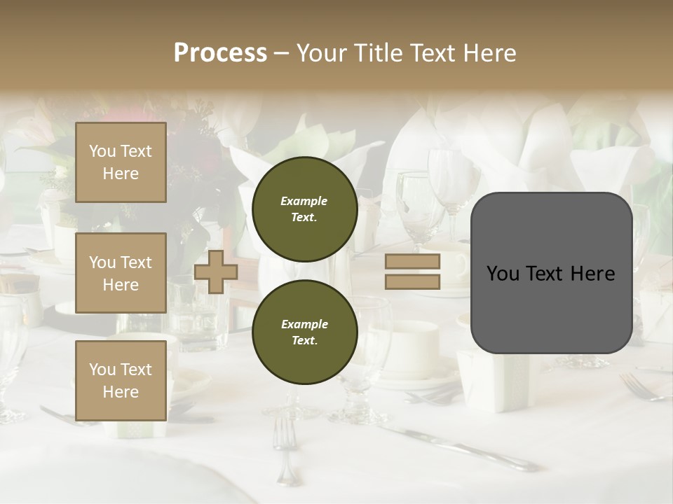 Set Tables With Party Favors PowerPoint Template