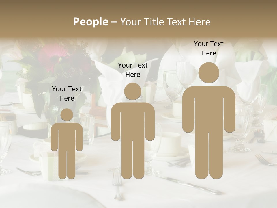 Set Tables With Party Favors PowerPoint Template